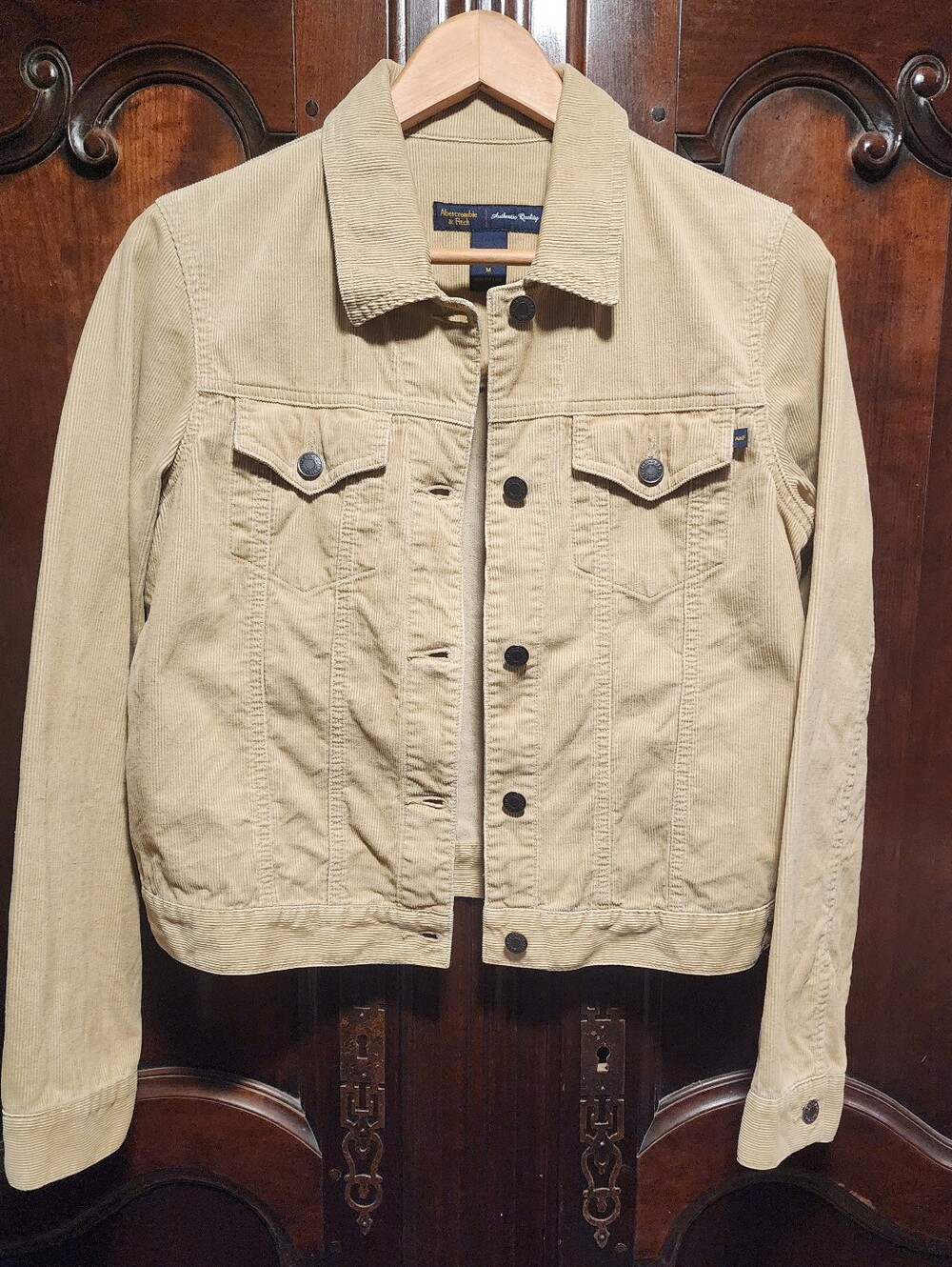 ABERCROMBIE & FITCH - Vintage Tan Corduroy Jacket